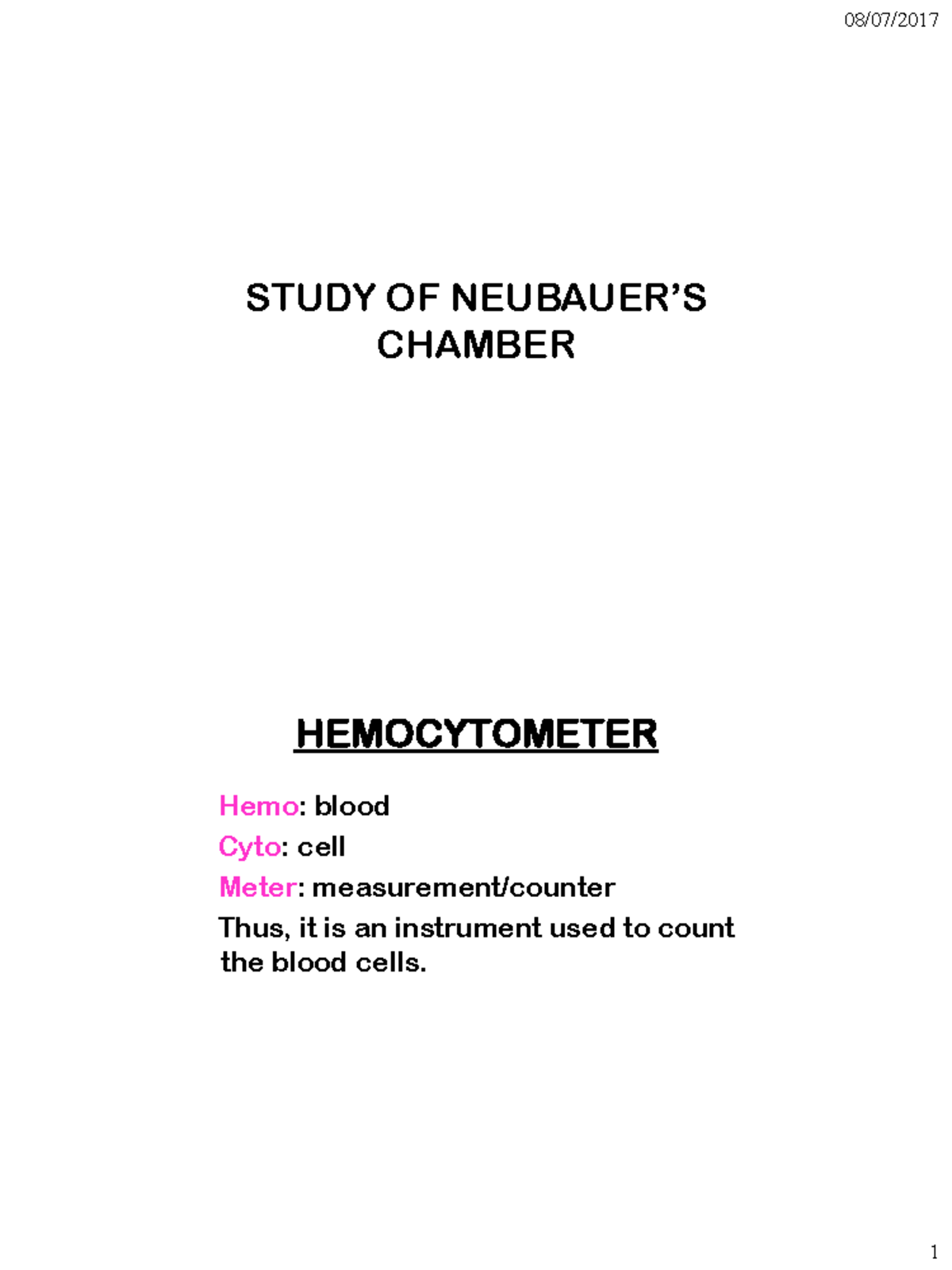 Neubauer Extracted from our Bacteriology subject to Sir Rodney