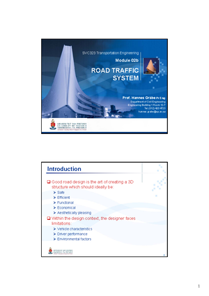 Tutorial 2- Vertical Alignment - CIVN3027 –Transportation Engineering ...