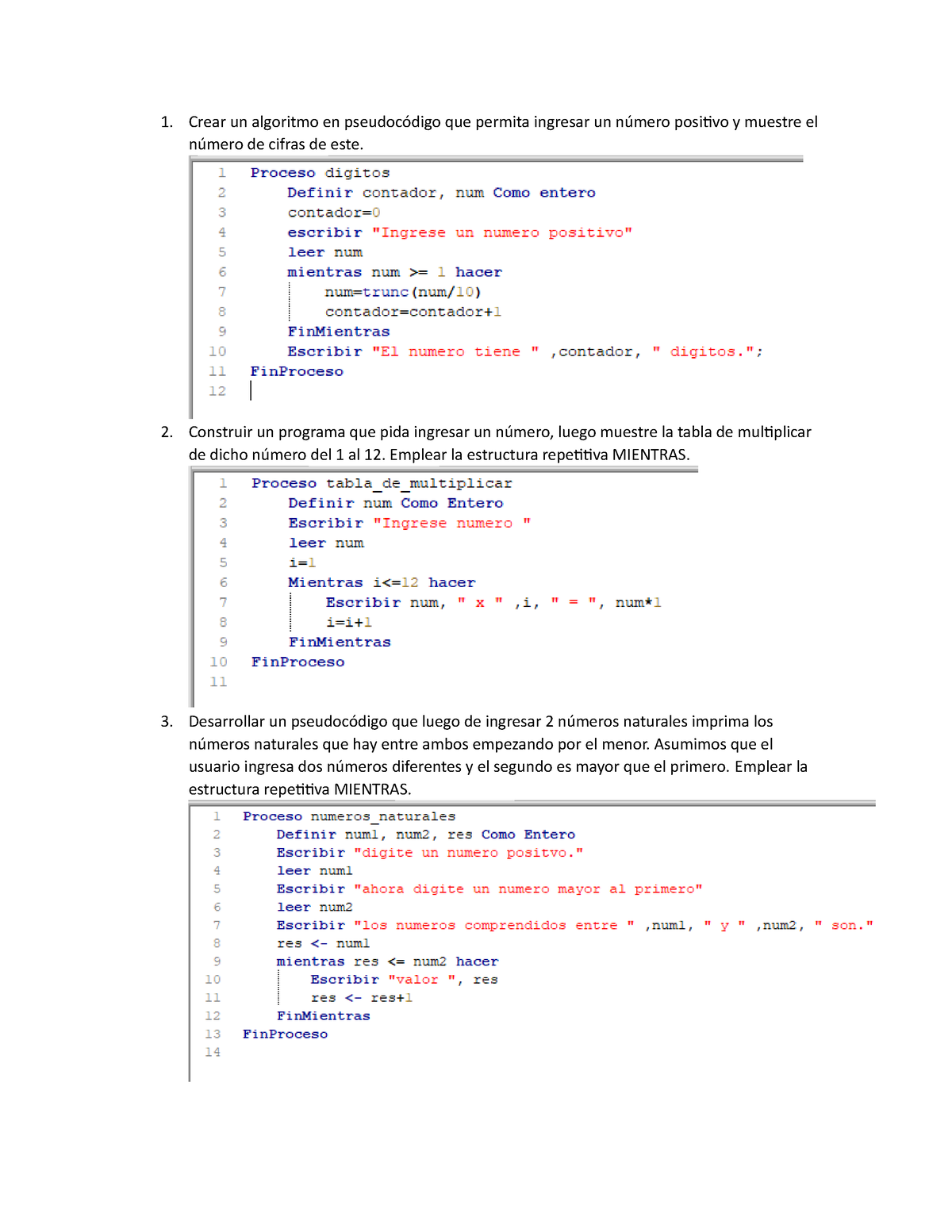 Tarea S13 - Tarewas - Crear Un Algoritmo En Pseudocódigo Que Permita ...