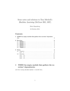 INTERNATIOBUS208 - Mitchell-machine-learning - Some Notes And