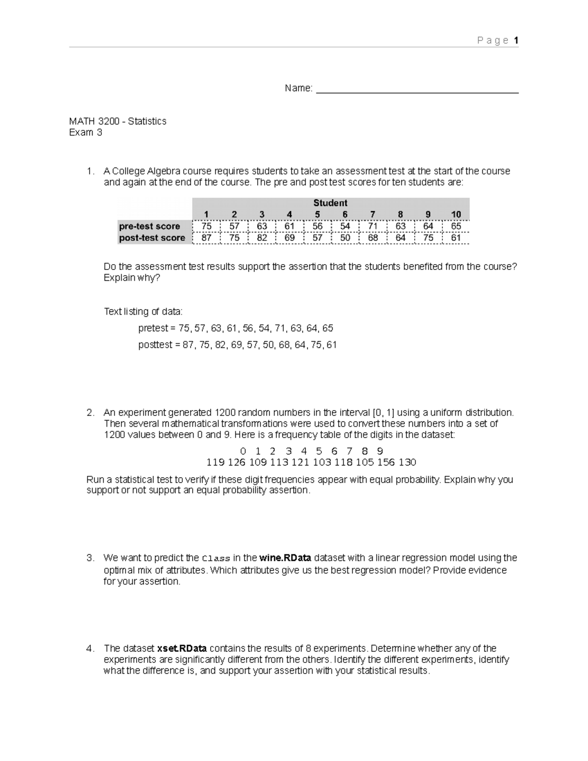 MATH 3200 Exam 3 (17 apr 18)-2 - Page 1 Name ...