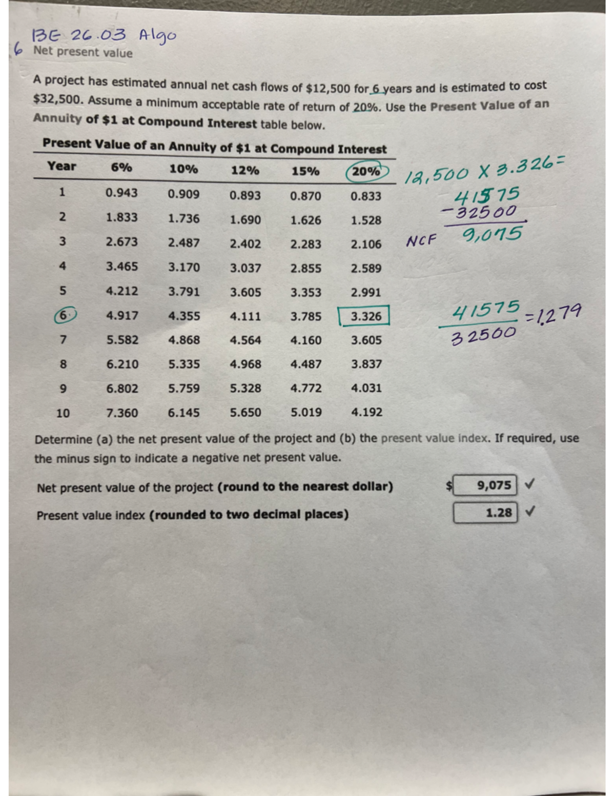 6 - Chapter 26: Capital Investment Analysis - ACCT 2402 - Studocu
