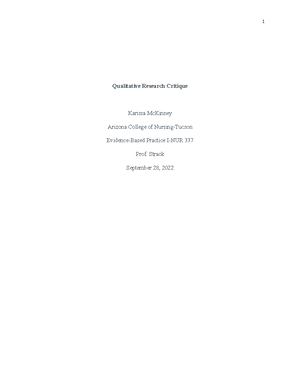 M4 NUR337 Critical Thinking Exercise Data Collection - Module 4 ...