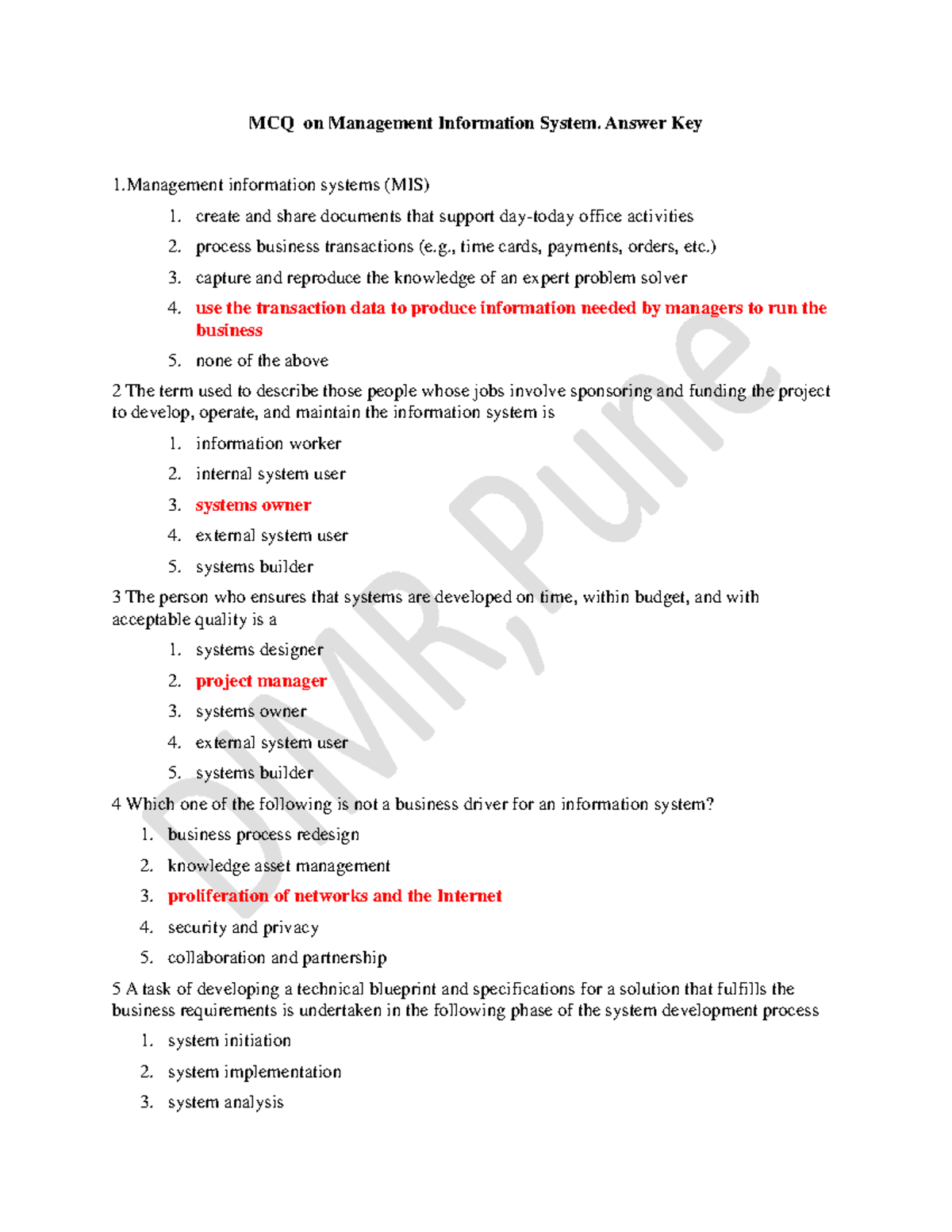 322371348 MCQ On Management Information System Ans Pdf - MCQ On ...