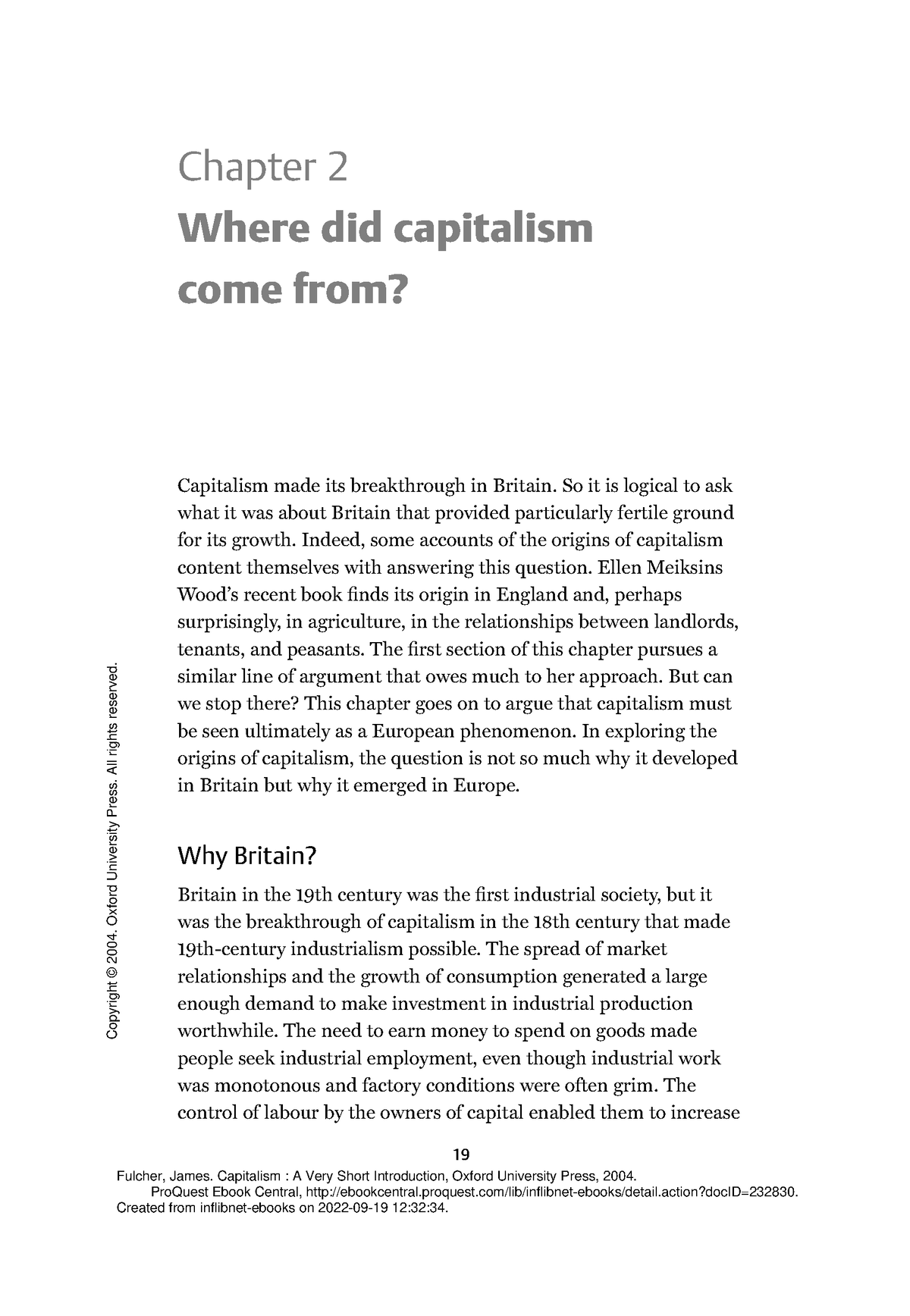 Capitalism A Very Short Introduction 2 Where Did Capitalism Come From Chapter 2 Where Did 8915
