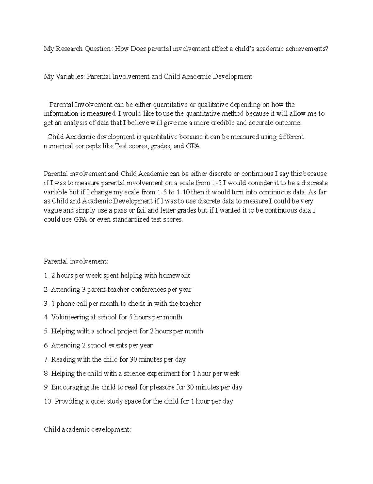 My Research Question - journal selection - My Research Question: How ...