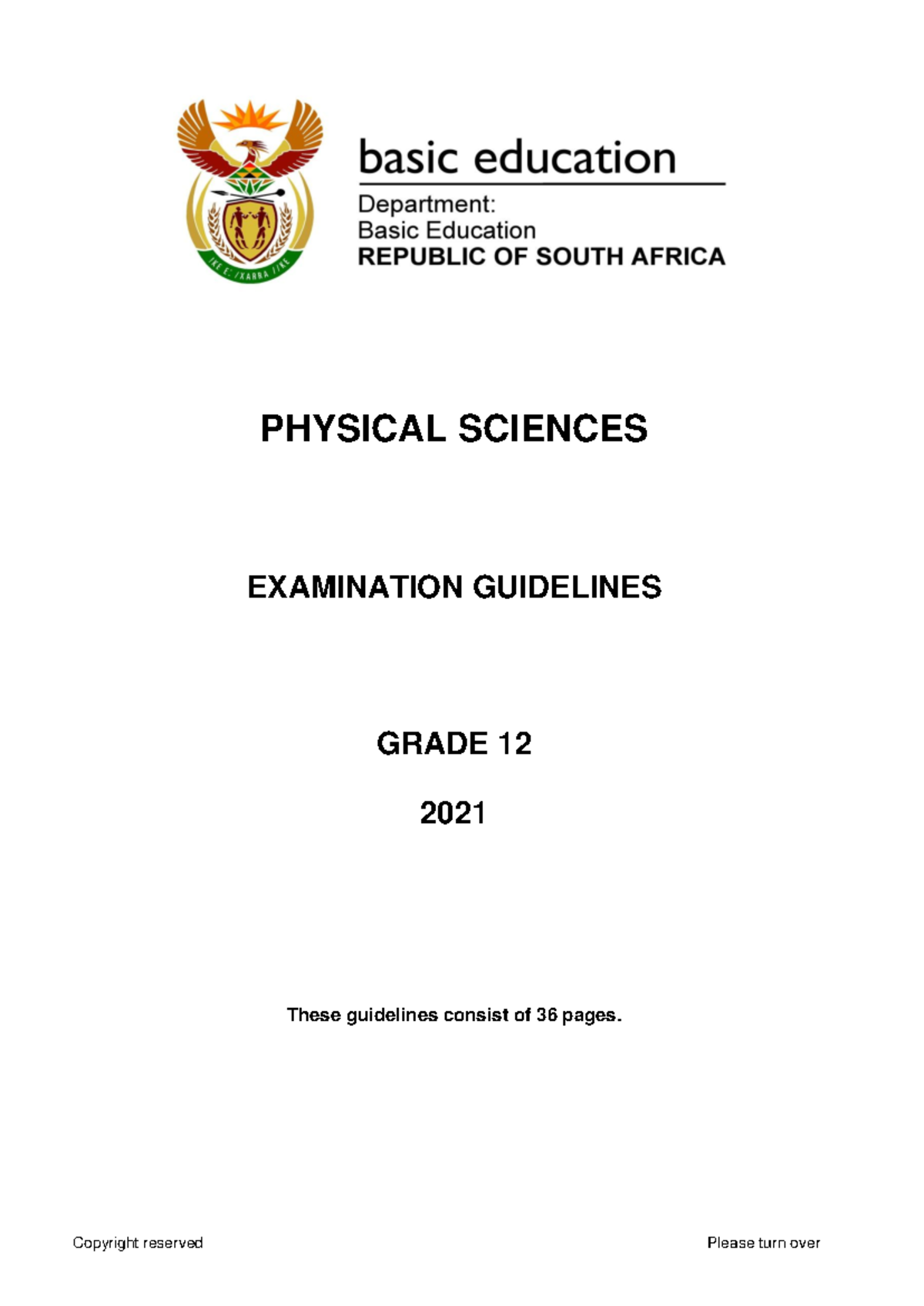 GRADE 12 PHYSICAL SCIENCE EXAM GUIDELINES 2025 PDF DOWNLOAD visual data 5