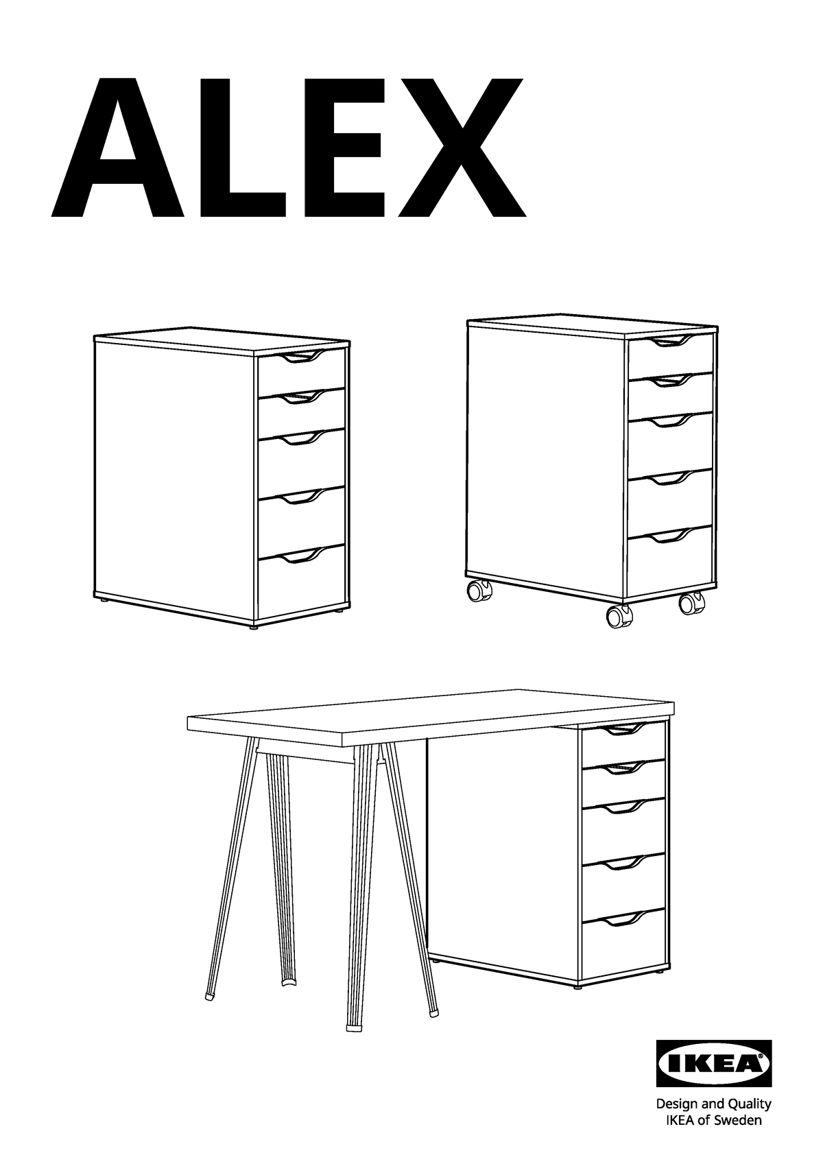 Alex-drawer-unit-white AA-2242840-5-100 - BU111 - ALEX 1 2 101345 12x ...