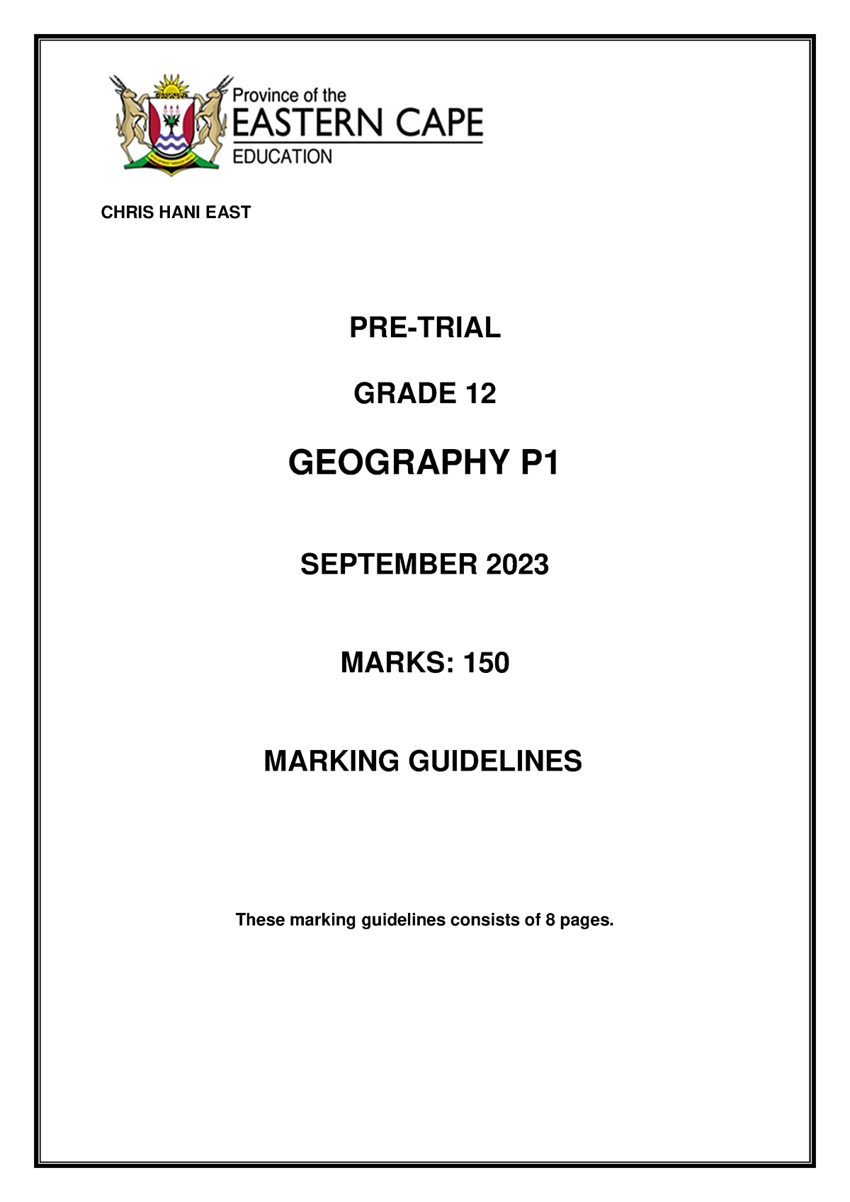 Null -023 - Guide - CHRIS HANI EAST PRE-TRIAL GRADE 12 GEOGRAPHY P ...