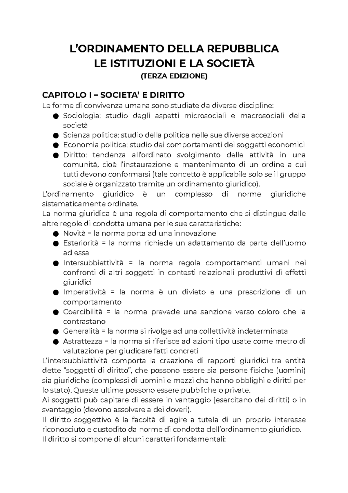 L’ Ordinamento Della Repubblica - DELLA REPUBBLICA LE ISTITUZIONI E LA ...