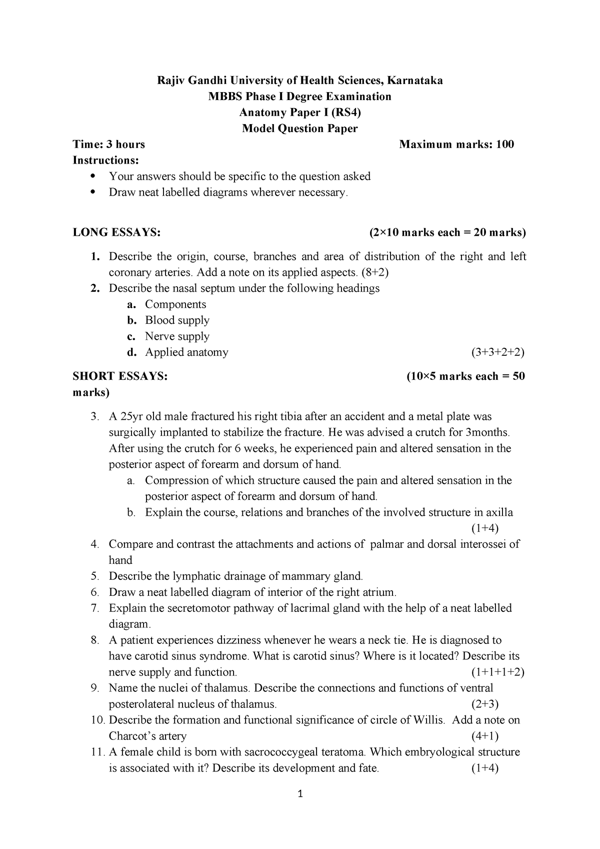 anatomy thesis topics in india