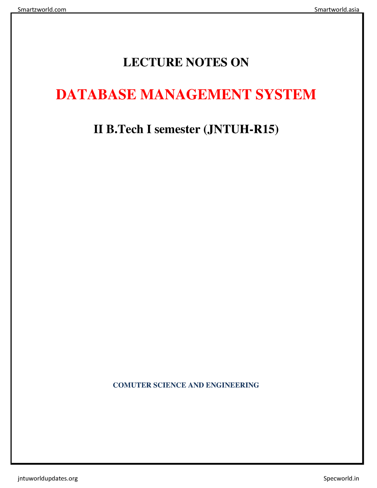 DBMS unit1 DBMS notes for jntuk Warning TT undefined