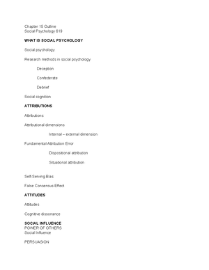 PSY 1000 Chapter 4 lecture notes - Outline Chapter 4: Consciousness ...
