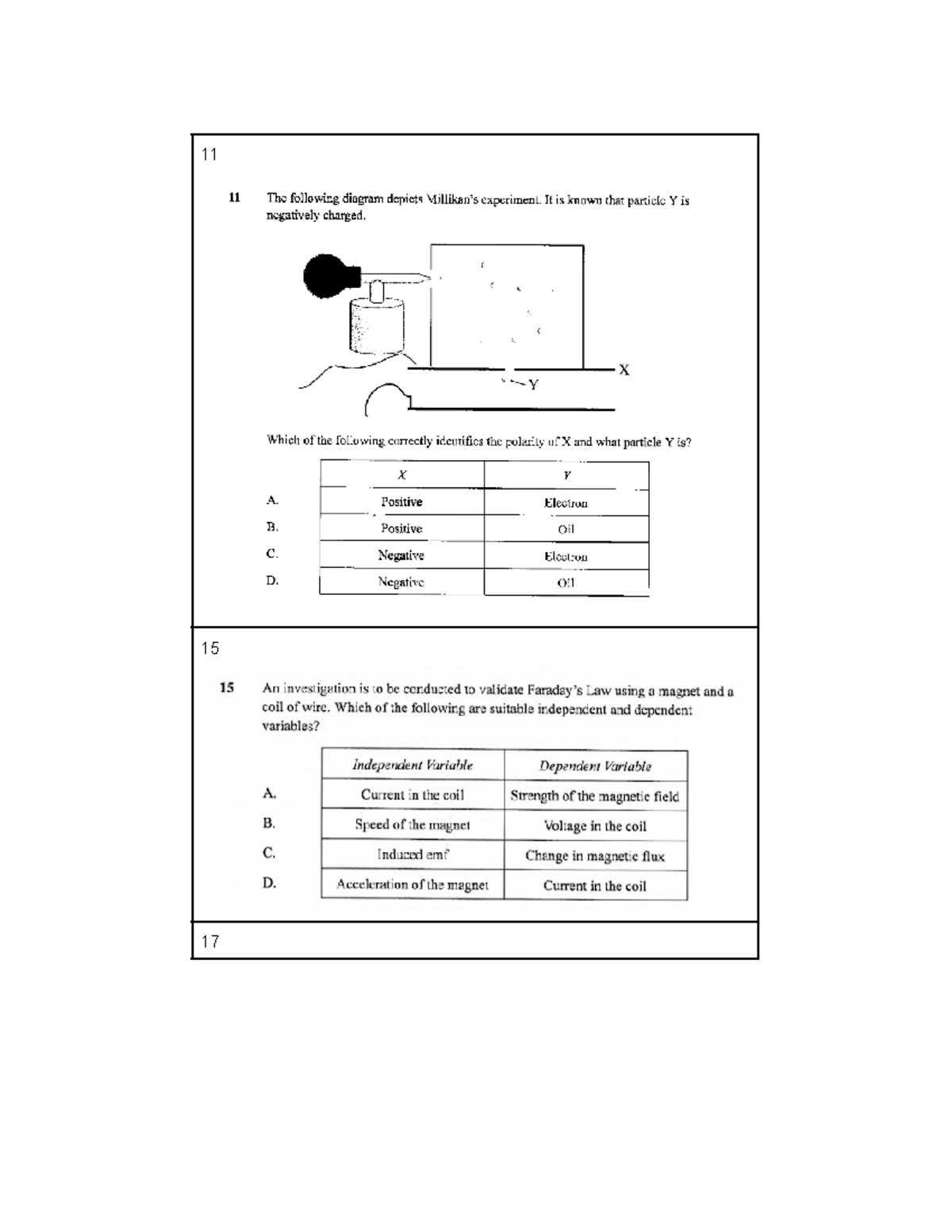 Physics HSC Quiz Questions and Answers - 11 11 The following diagram ...