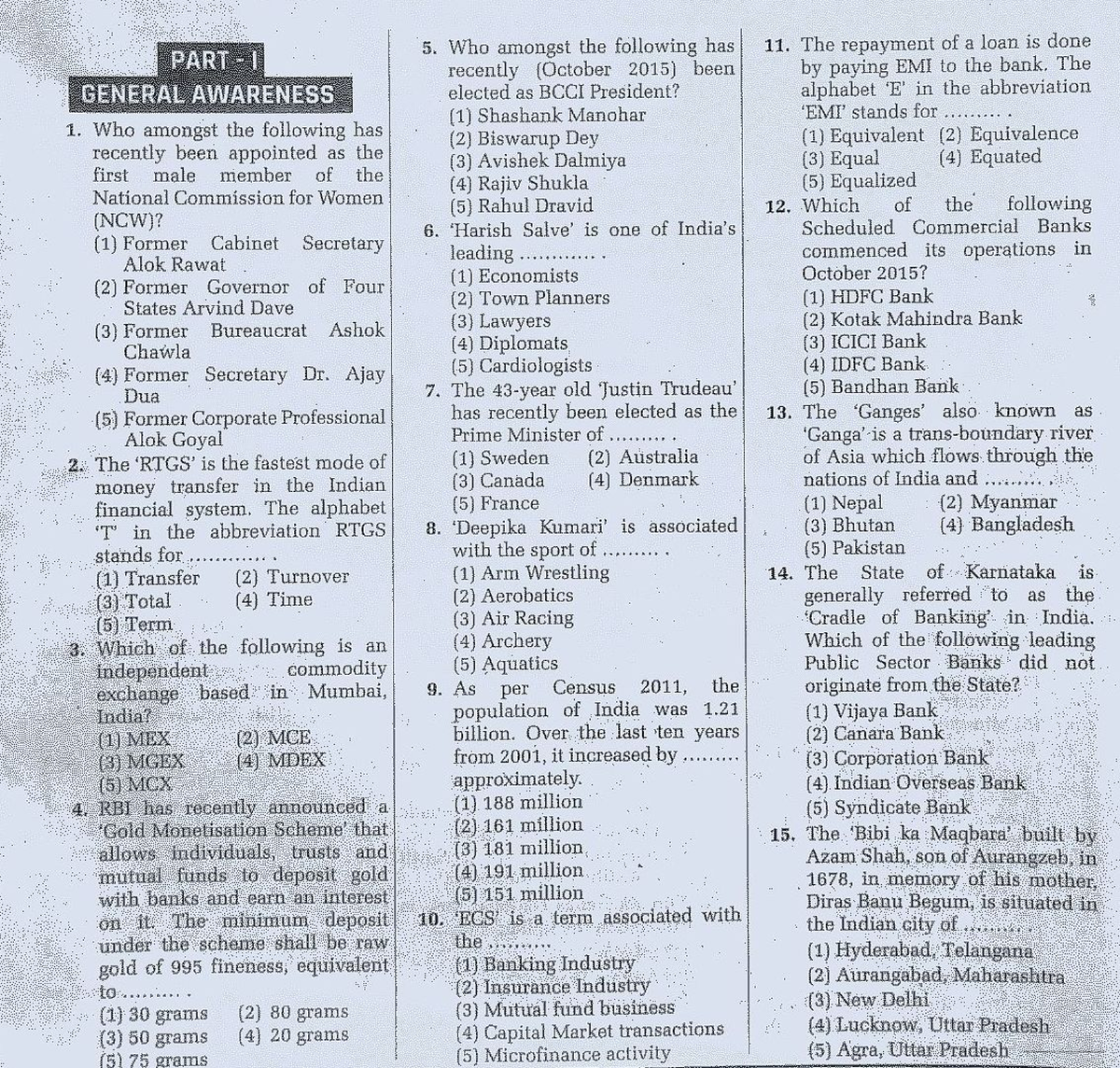 HAL General Awareness Model Paper - Exam pattern - Studocu