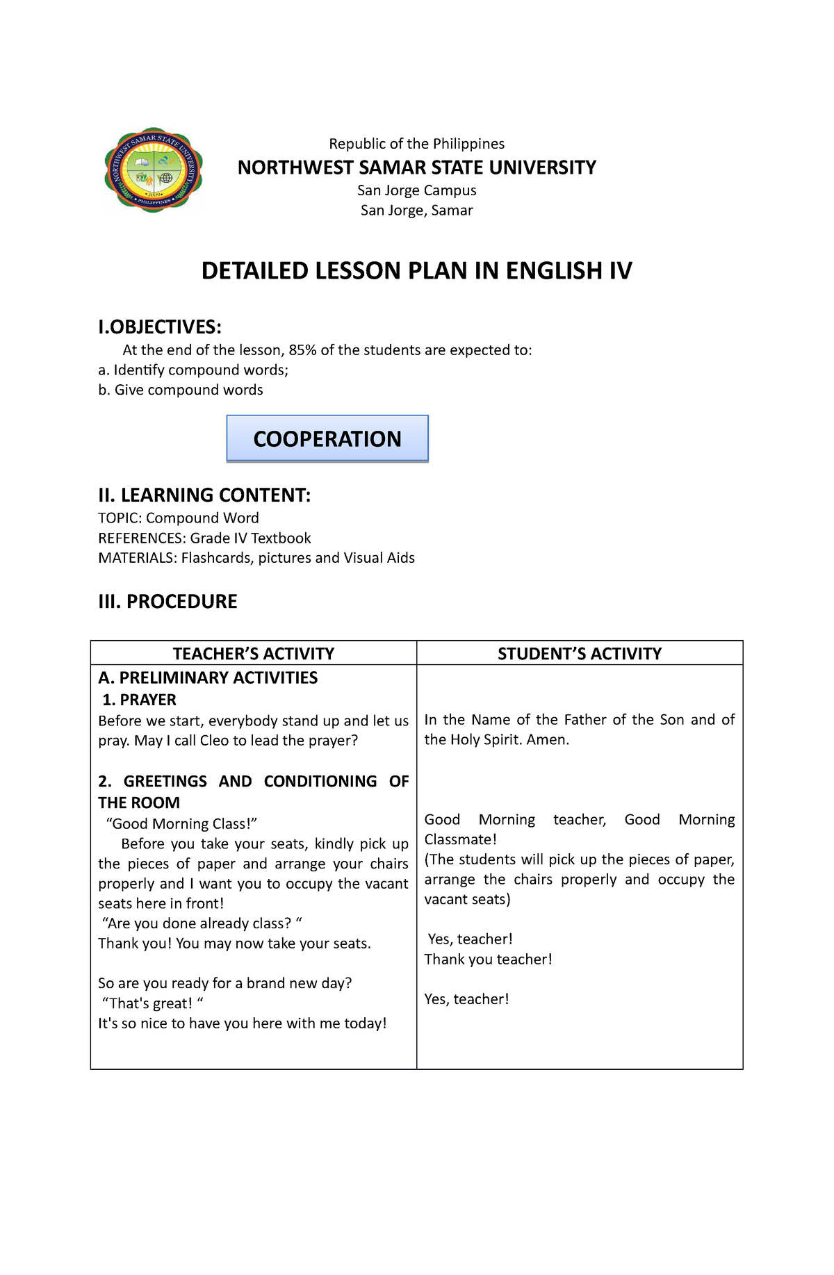 Video Lesson On Compound Words