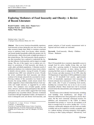 Community Nutrition Intro - ORIGINAL COMMUNICATION Community nutrition ...