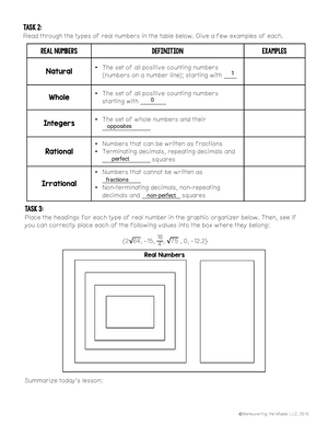 Real Numbers - Definition, Examples