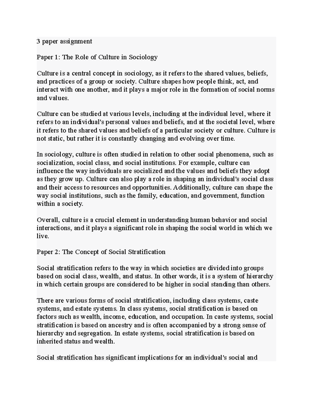 what is culture in sociology essay