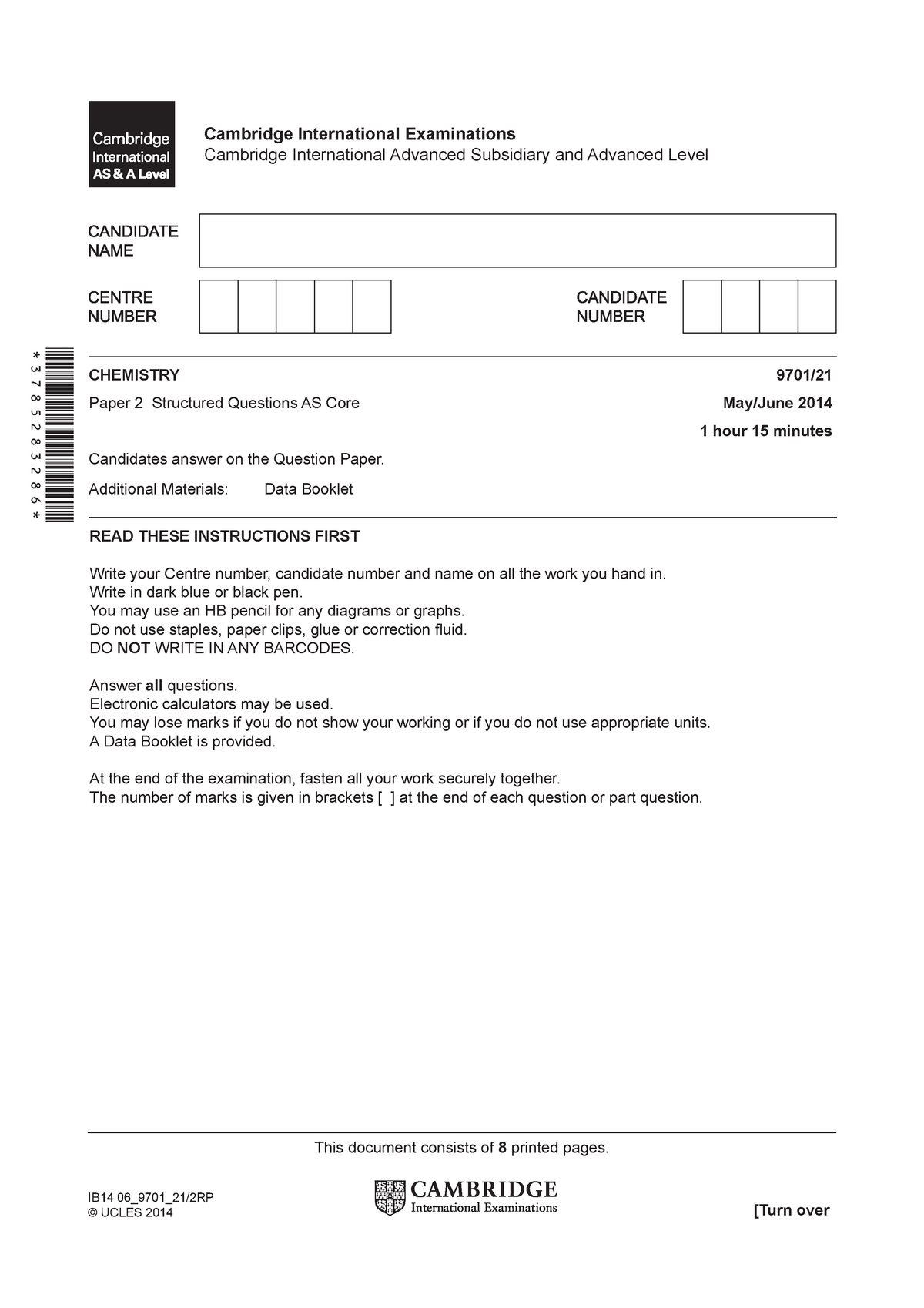 9701 s14 qp 21 - This document consists of 8 printed pages. [Turn over ...