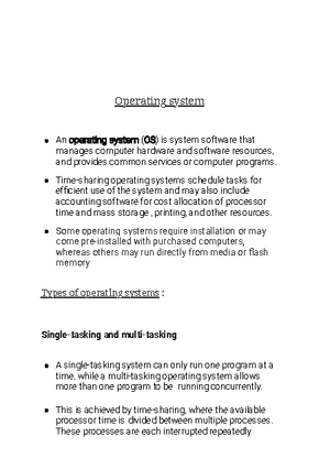 Data types - useful notes - DATA TYPES It explains how data types used ...