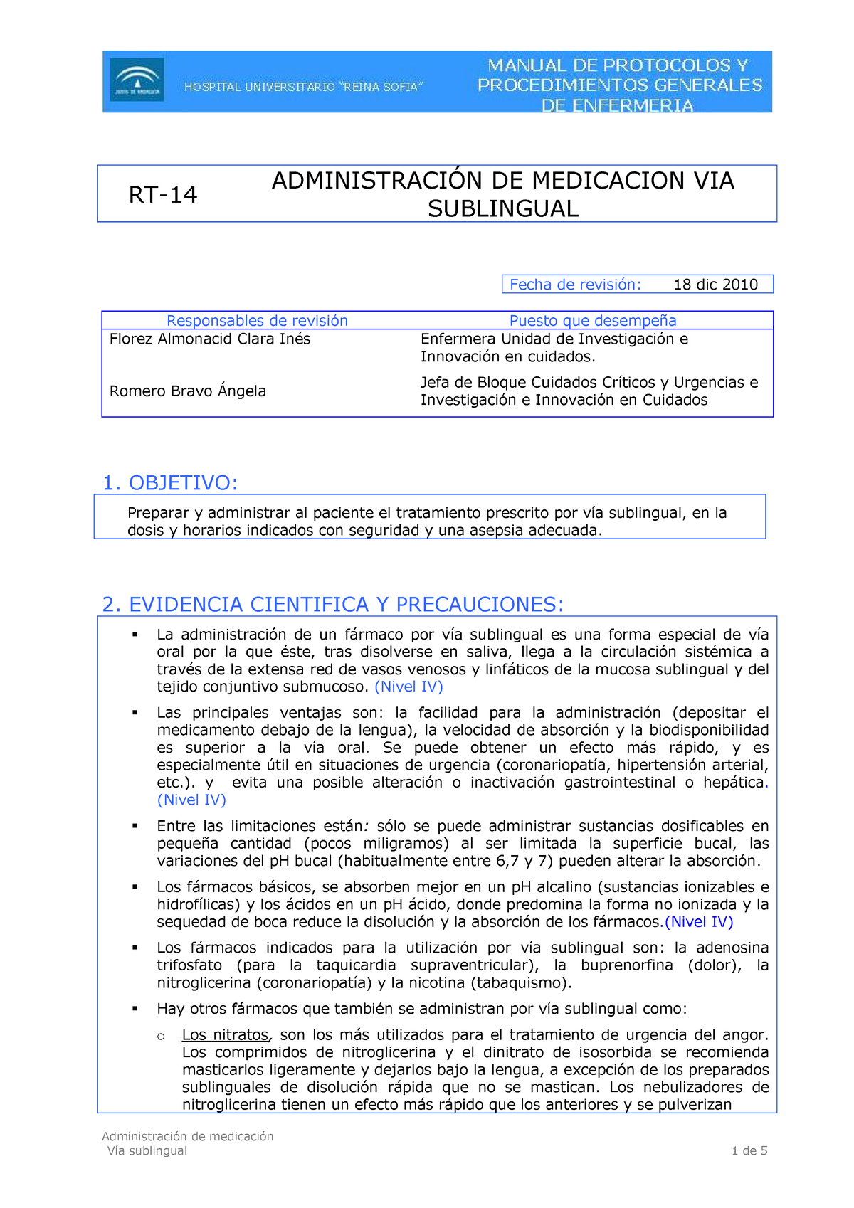 Rt14 Admon Medicacion Via Sublingual - Administración De Medicación RT ...