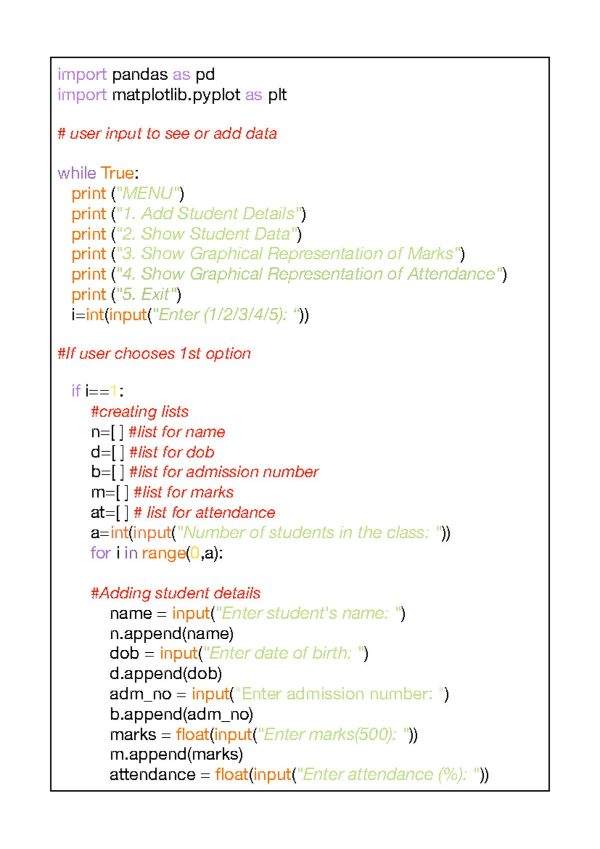 Untitled - Class notes IB Board - import pandas as pd import matplotlib ...