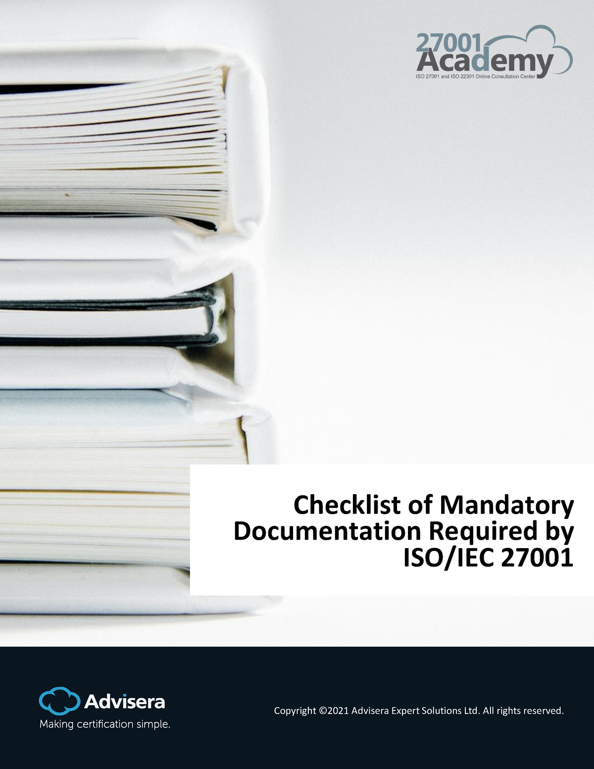 Checklist Of ISO 27001 Mandatory Documentation EN - Checklist Of ...