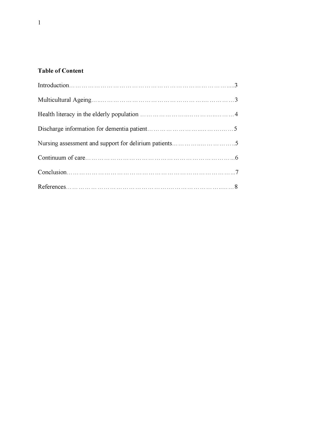 Case study of Mr - Table of Content - Studocu