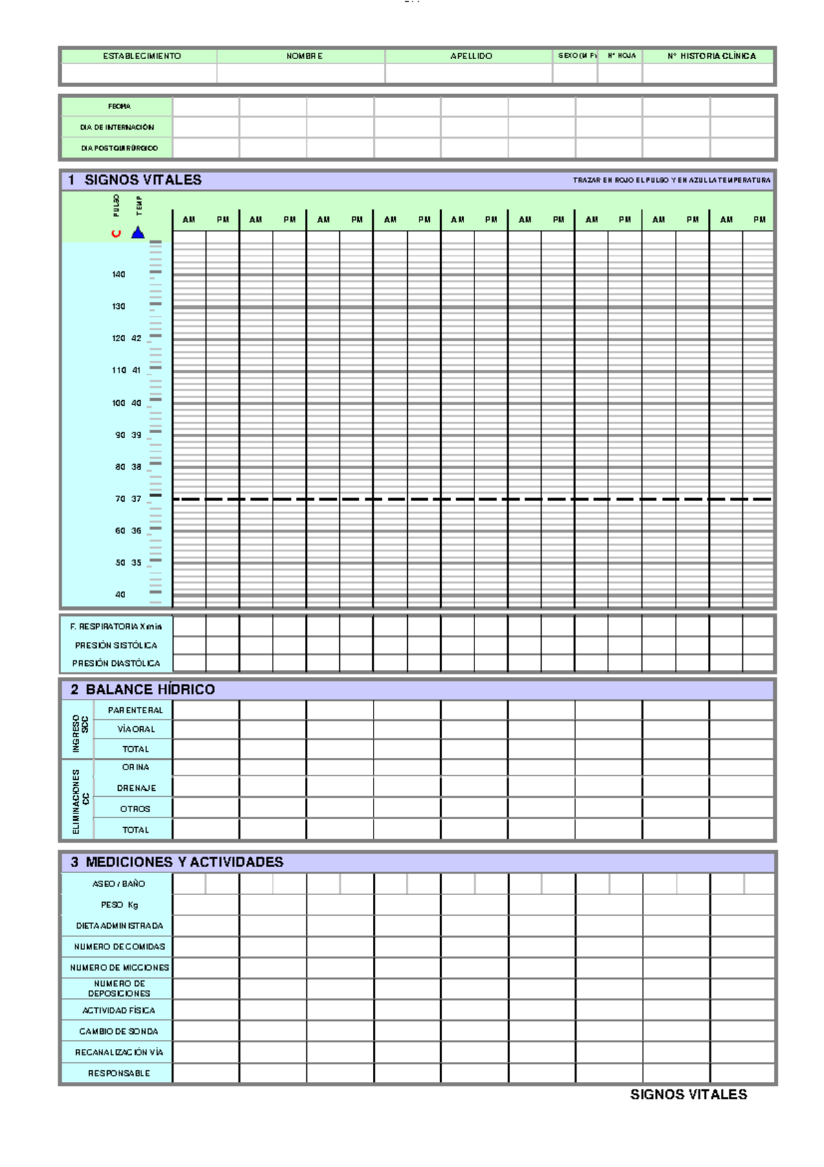 Formato de signos vitales - l O M o A R c P S D | 8 8 7 7 7 8 0 ...