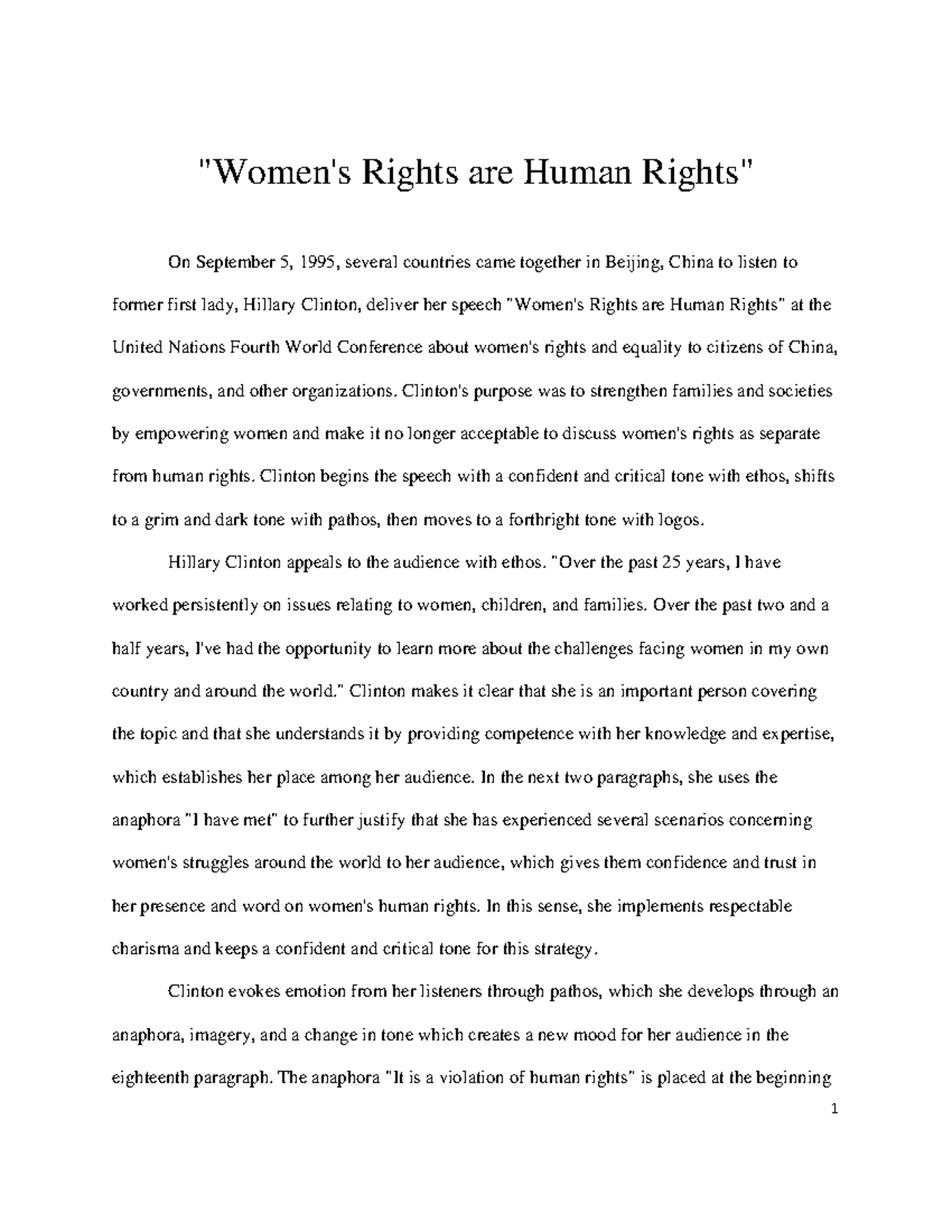 women's rights thesis topics