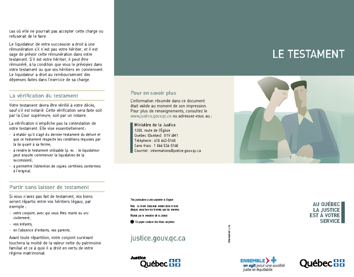 Prendre Des Dispositions Testamentaires À L’étranger – FSQRD