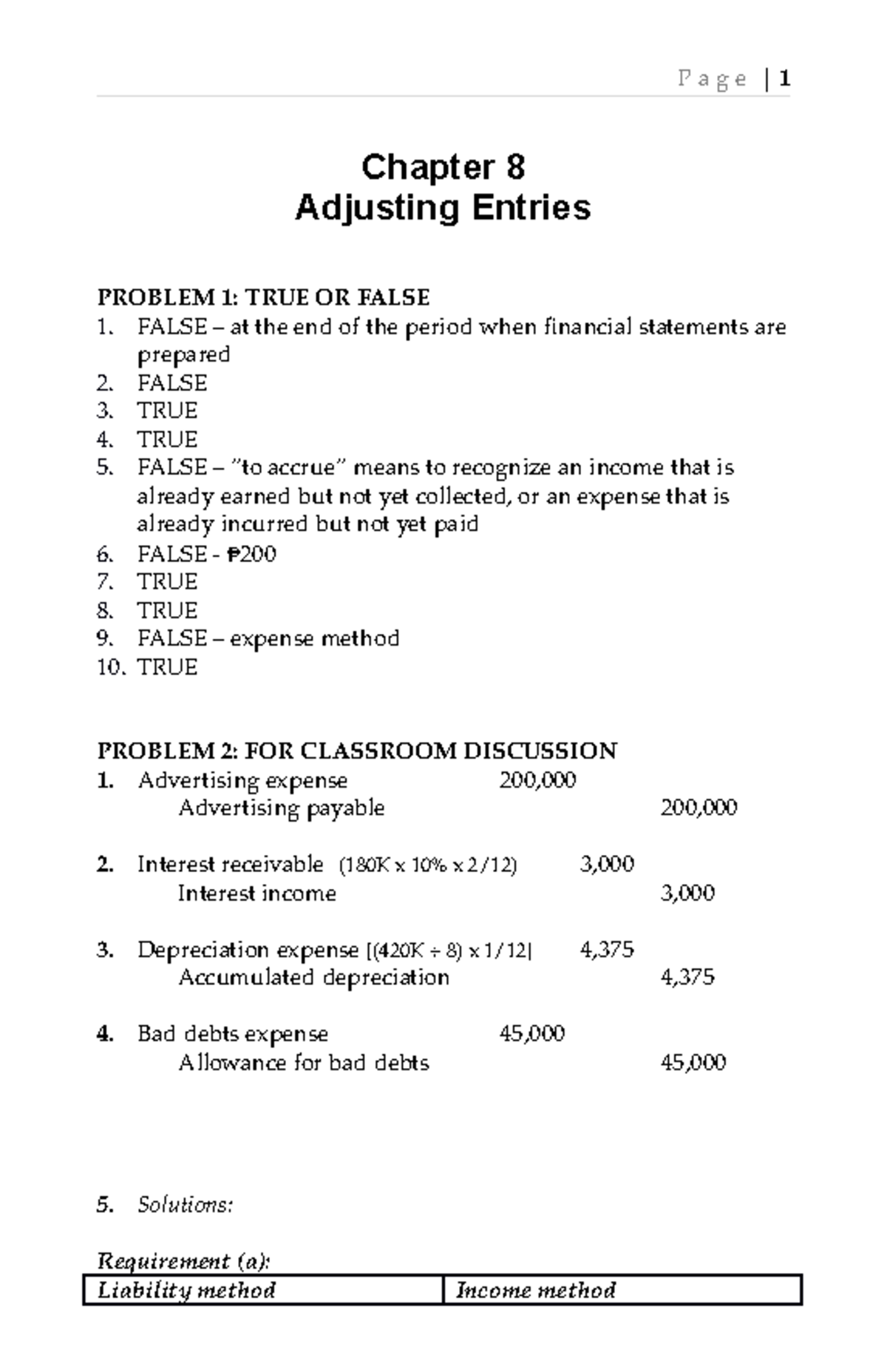 Chapter 8 Financial Accounting And Reporting Adjustments - Chapter 8 ...