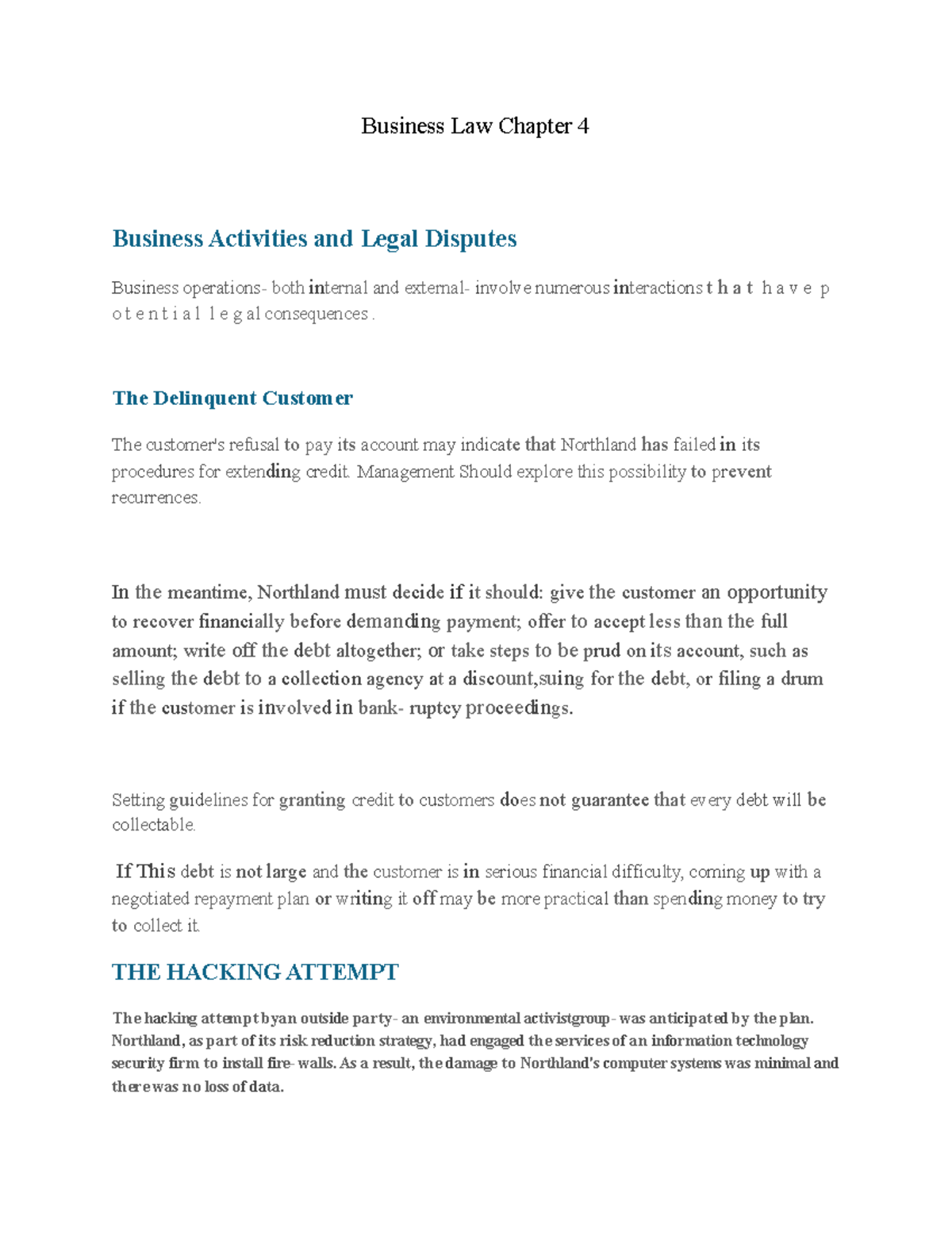 Business Law Chapter 4 - Lecture - Business Law Chapter 4 Business ...