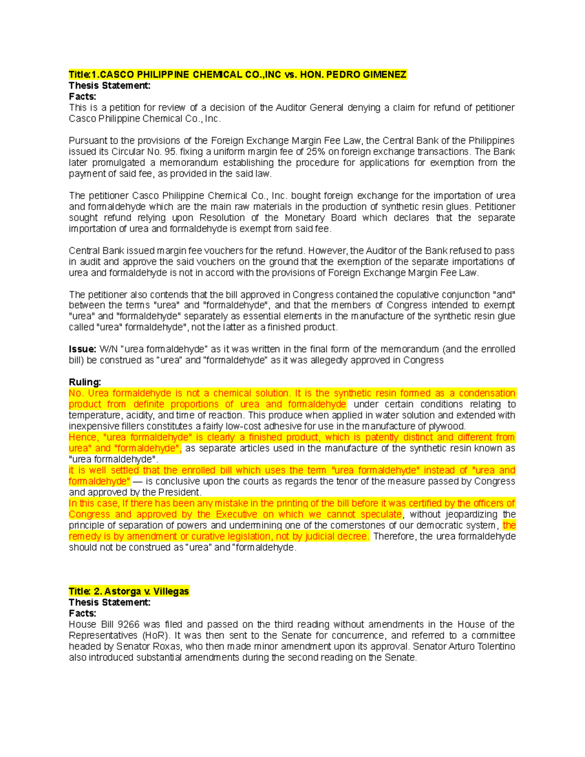 Ruth Cases - case - Title:1 PHILIPPINE CHEMICAL CO.,INC vs. HON. PEDRO ...