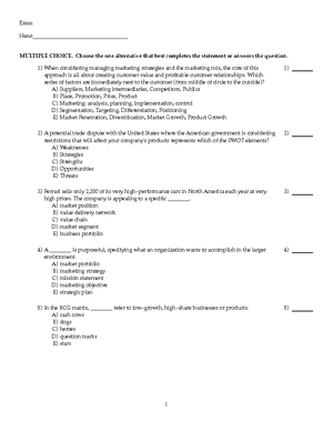 Chapter 9 Notes - Pricing: Understanding and Capturing Customer Value ...