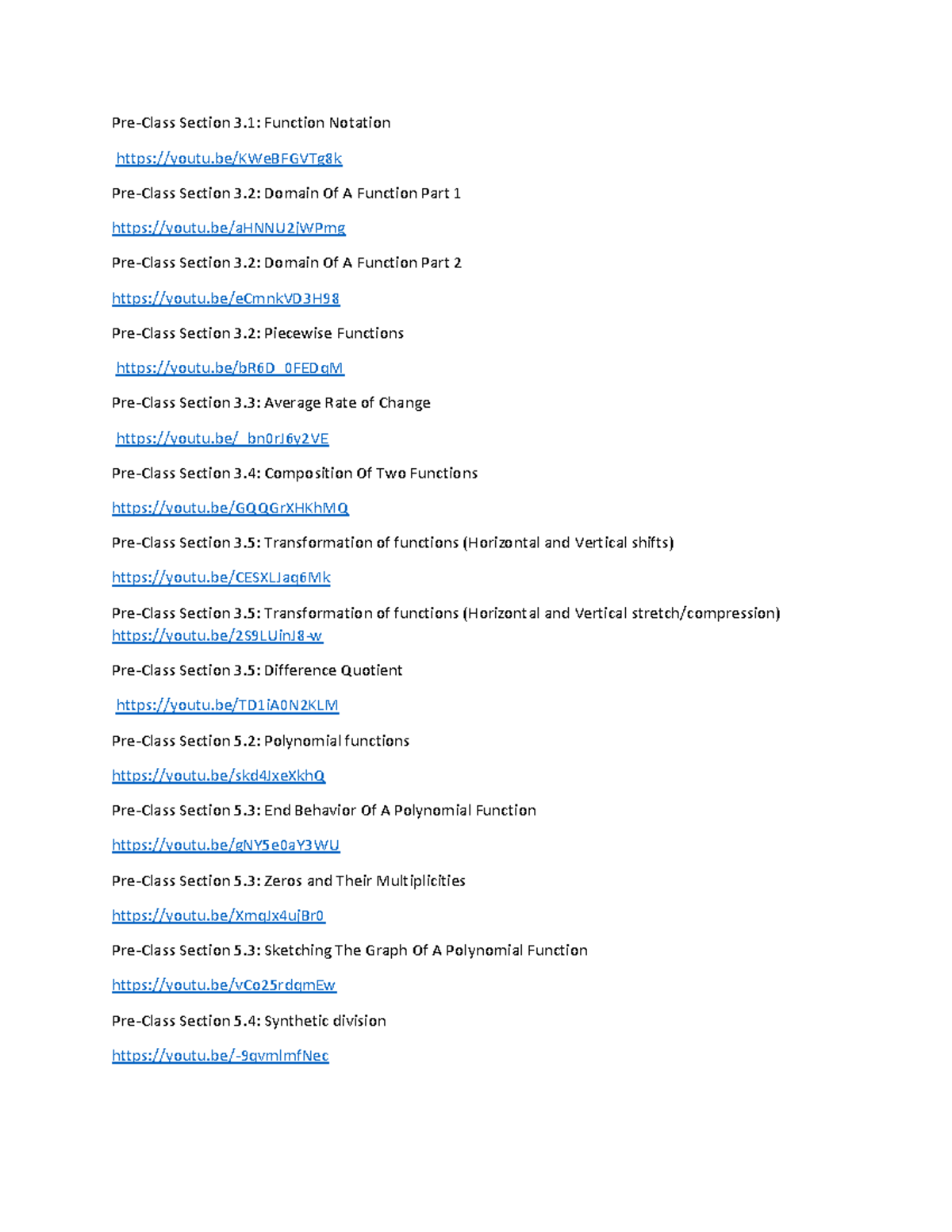 Fall+2023 +links+to+playposit+videosTcr - Pre-Class Section 3: Function ...