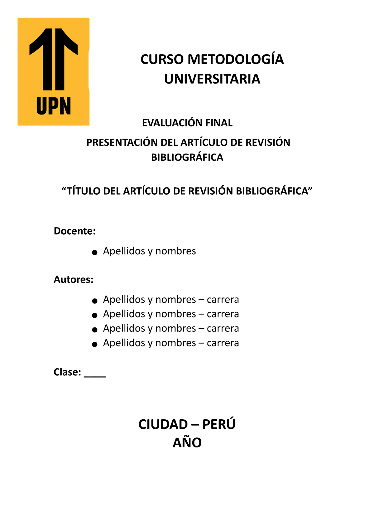 Esquema PARA Elaborar EL ART CULO DE Revisi N Bibliogr FICA ...