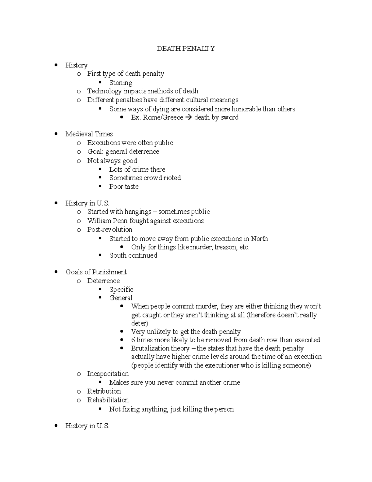 Death Penalty - DEATH PENALTY History O First Type Of Death Penalty ...