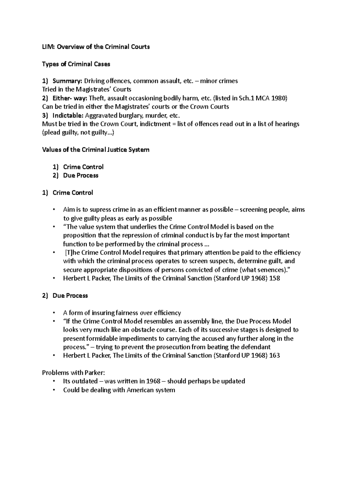 LIM - Criminal Courts - Legal System - LIM: Overview of the Criminal ...