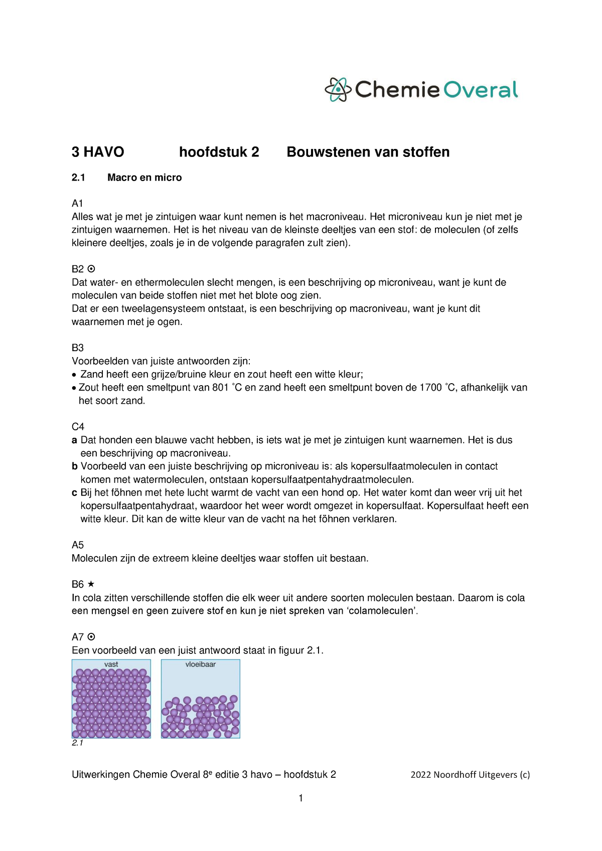 Ch O8 3H H2 Uitwerkingen Def - Uitwerkingen Chemie Overal 8e Editie 3 ...