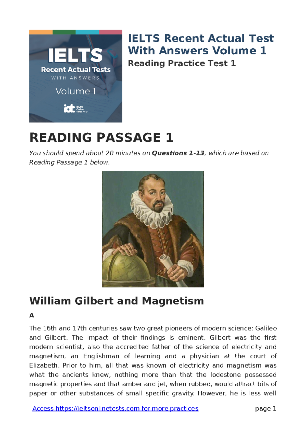 Readingpracticetest 1-v9-561 - IELTS Recent Actual Test With Answers ...