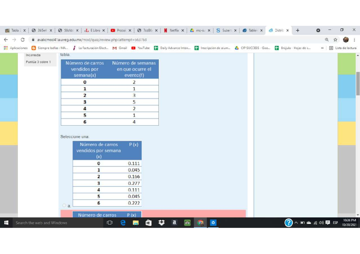 distribucion discreta de probabilidad - probabilidad y estadistica