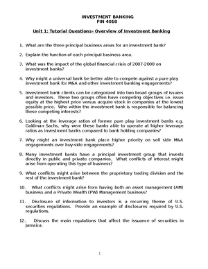 Unit 4 Tutorial Sheet 4 With Answers Strategic Management Unit 4