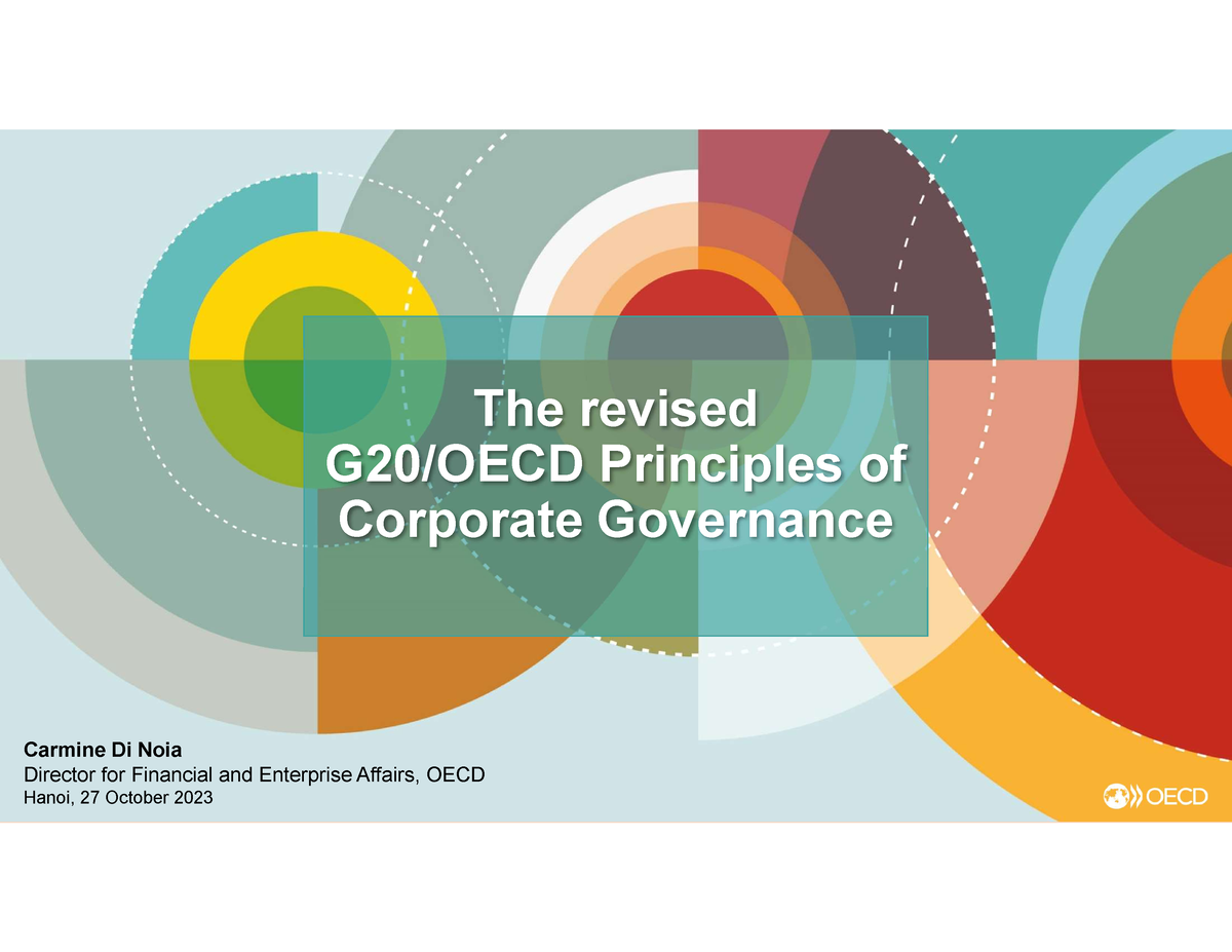 The Revised OECD Principles Of Corporate Governance - The Revised G20 ...