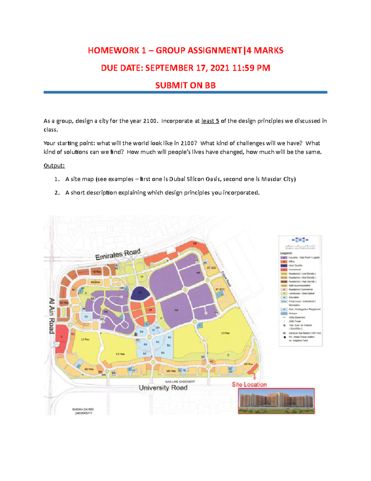 Assignment Design a City in the Future - HOMEWORK 1 – GROUP ASSIGNMENT ...