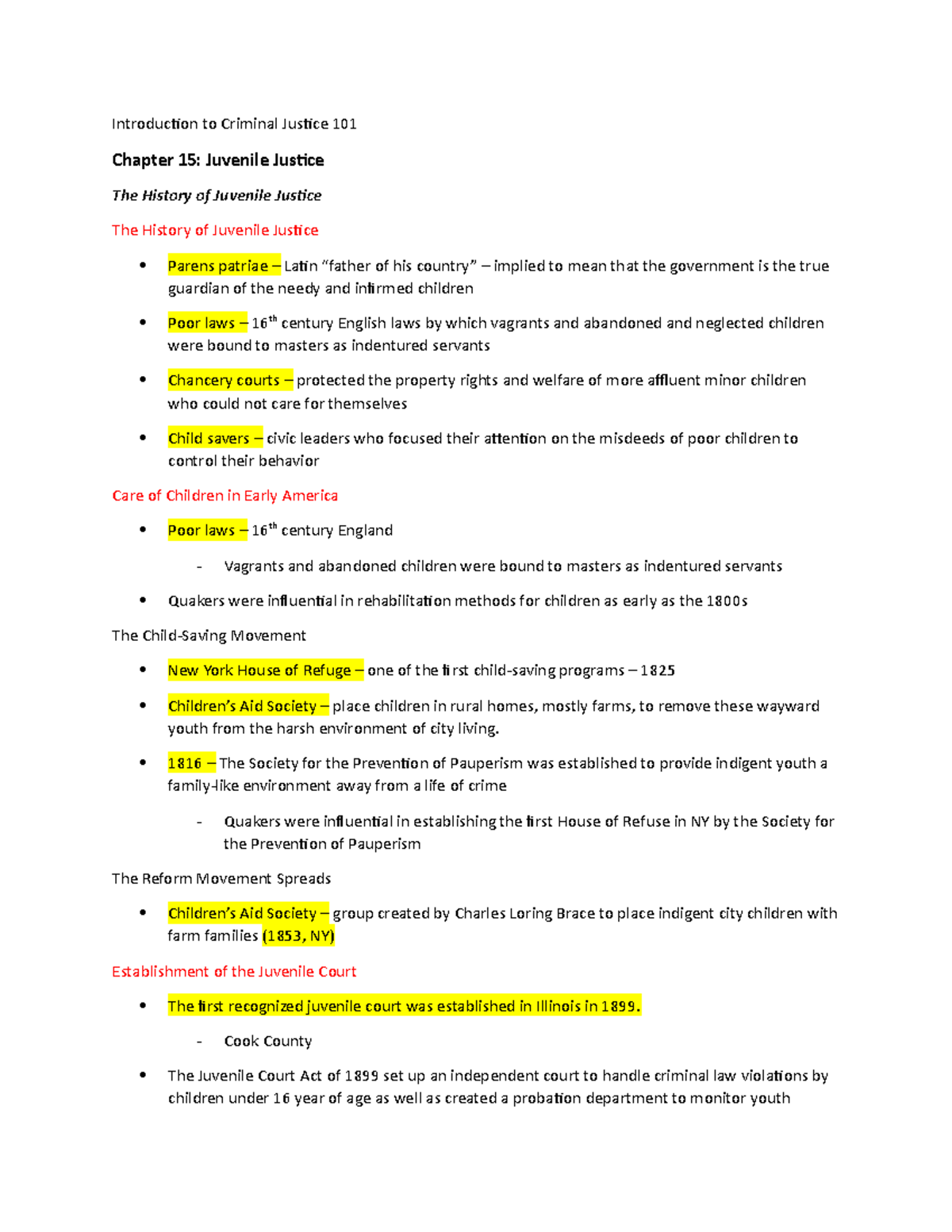 CJ Notes Ch. 15 - Roth - Introduction To Criminal Justice 101 Chapter ...