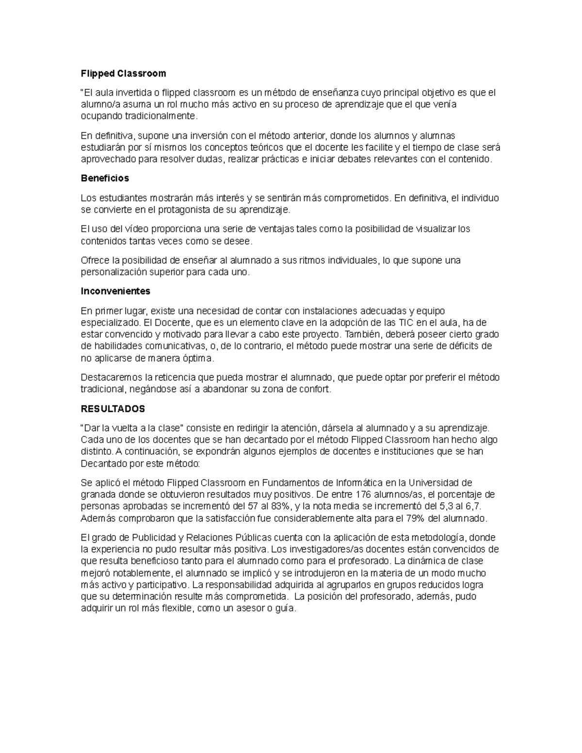 Flipped Classroom - Flipped Classroom “El aula invertida o flipped ...
