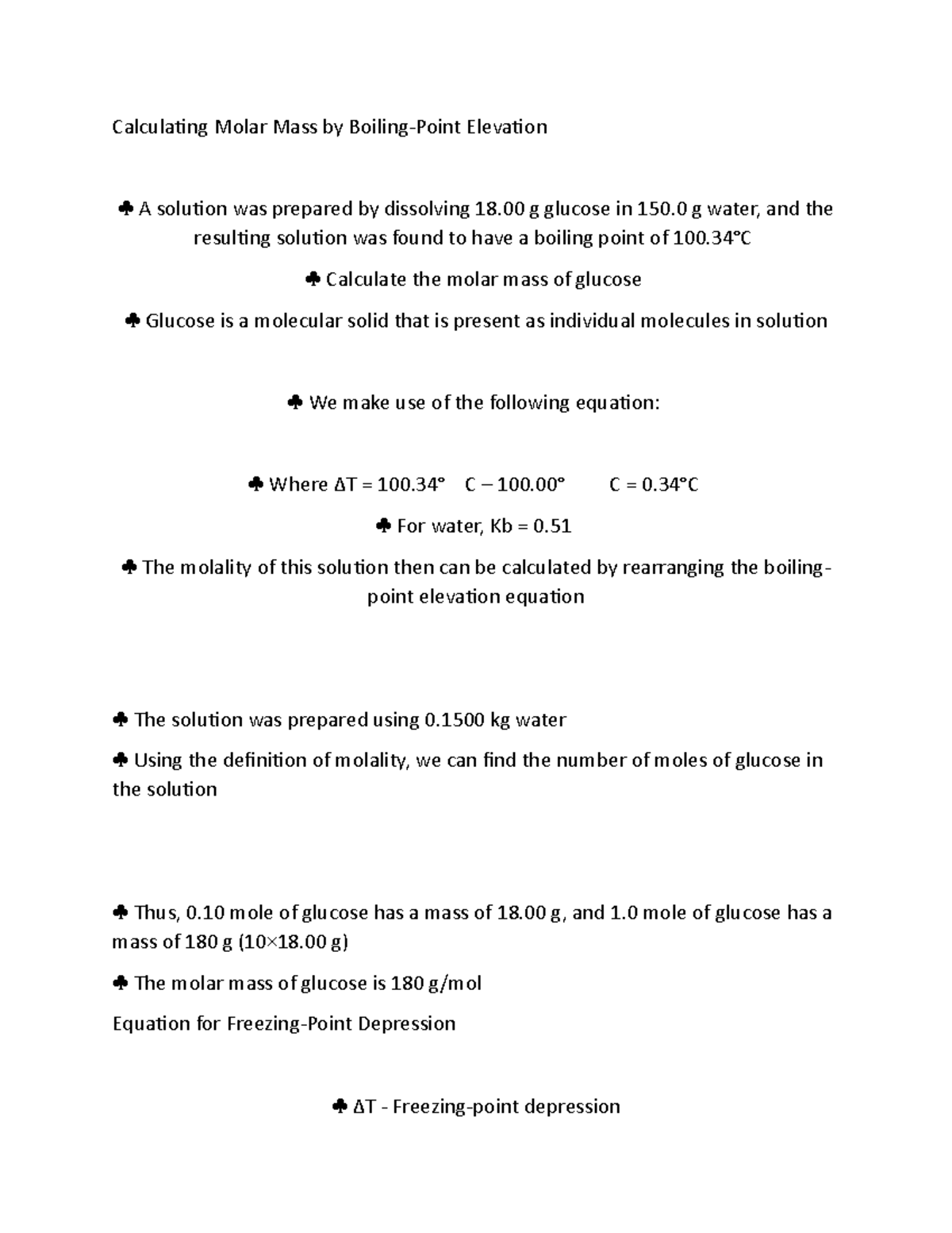 59 - Calculating Molar Mass by Boiling (1) - Calculating Molar Mass by ...