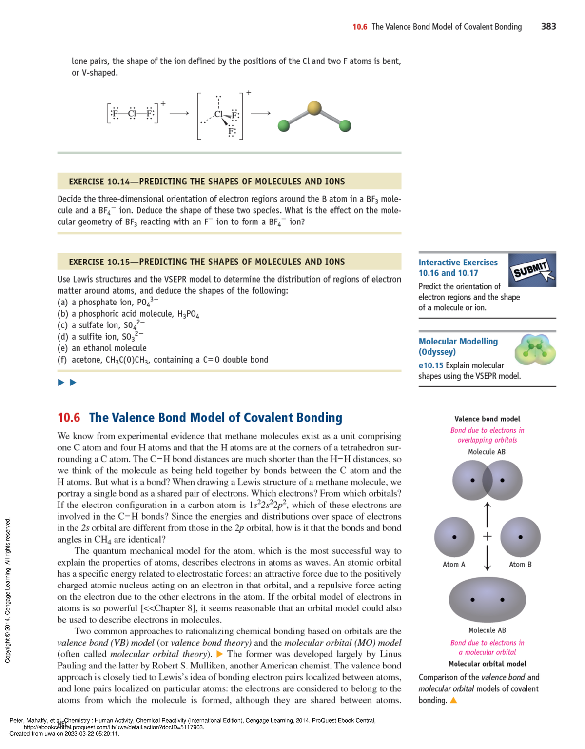 Bond Valence Theory - Peter, Mahaffy, Et Al. Chemistry : Human Activity ...